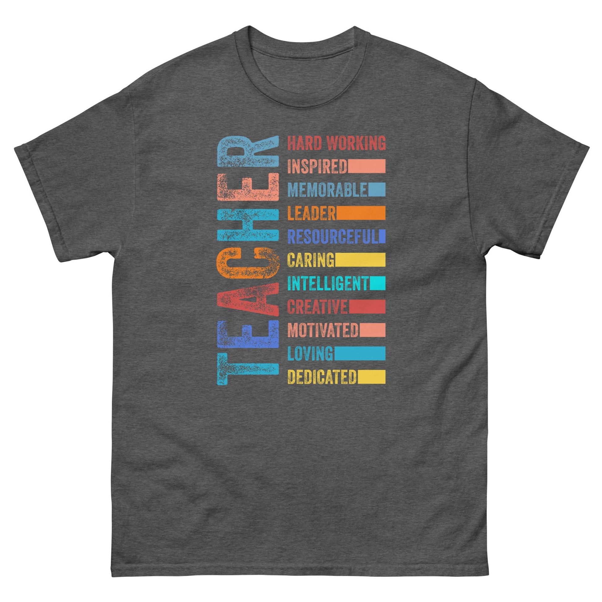 Best Teacher | Teacher T-Shirt - Dark Heather - T-Shirts Online