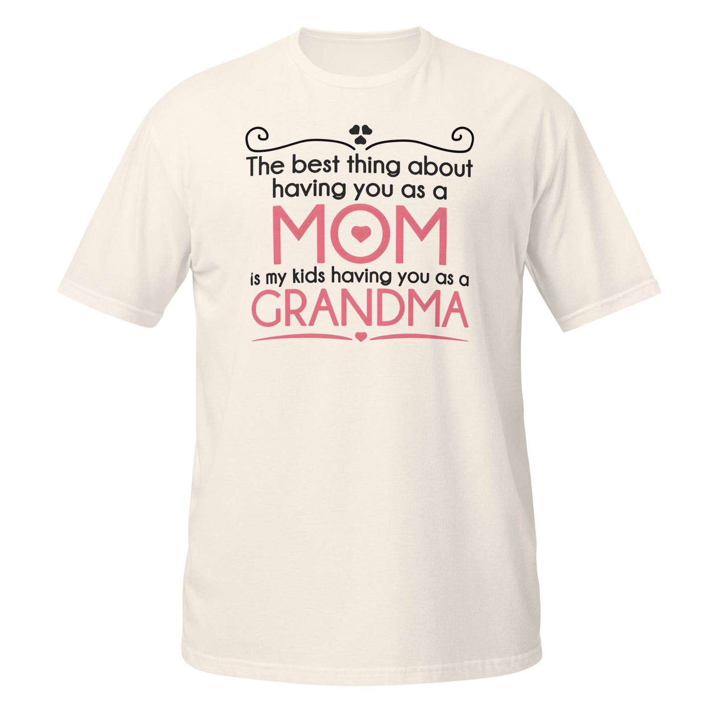 Best Thing About Mom Grandma T-Shirt | Sweet Gift Tee - Natural - T-Shirts Online