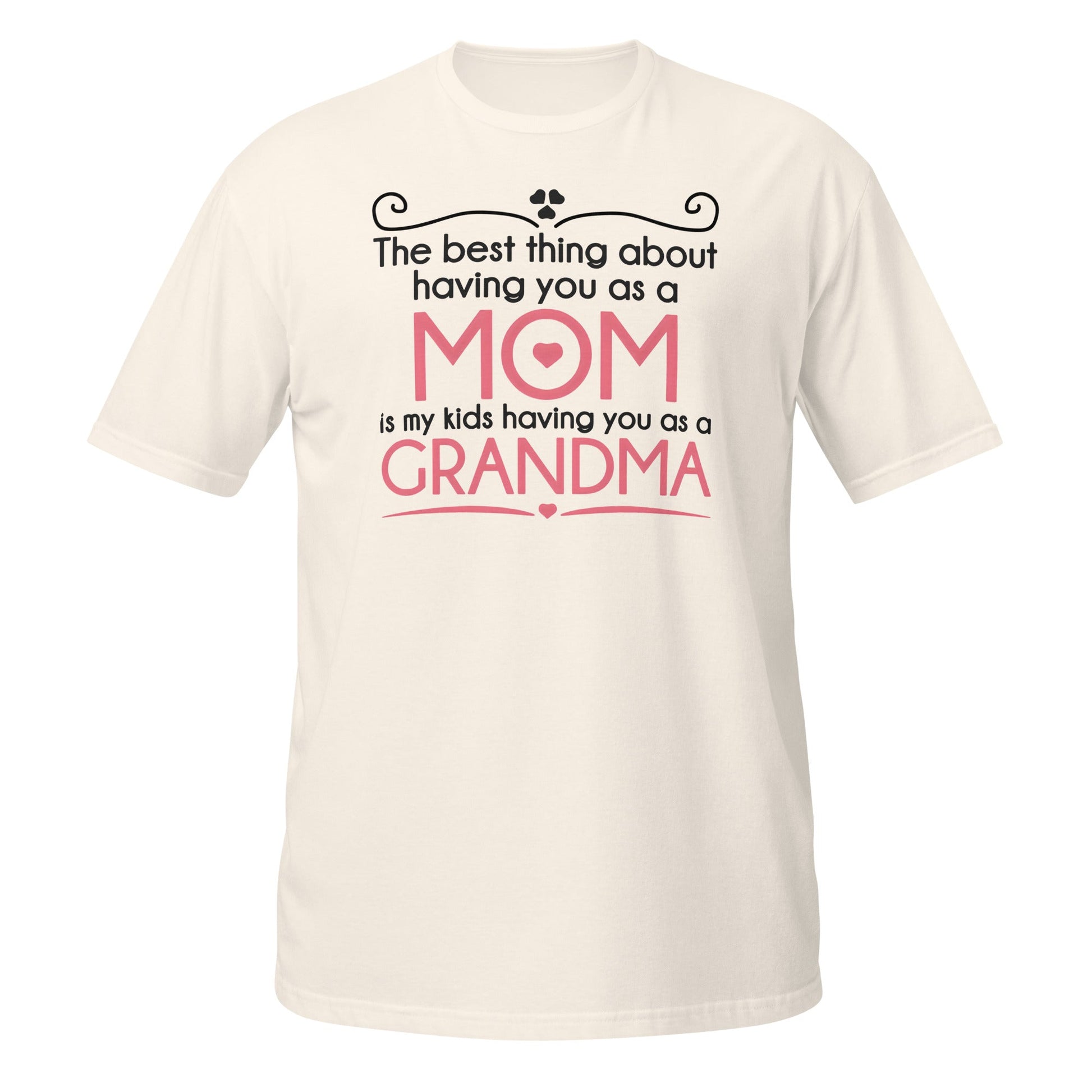 Best Thing About Mom Grandma T-Shirt | Sweet Gift Tee - Natural - T-Shirts Online