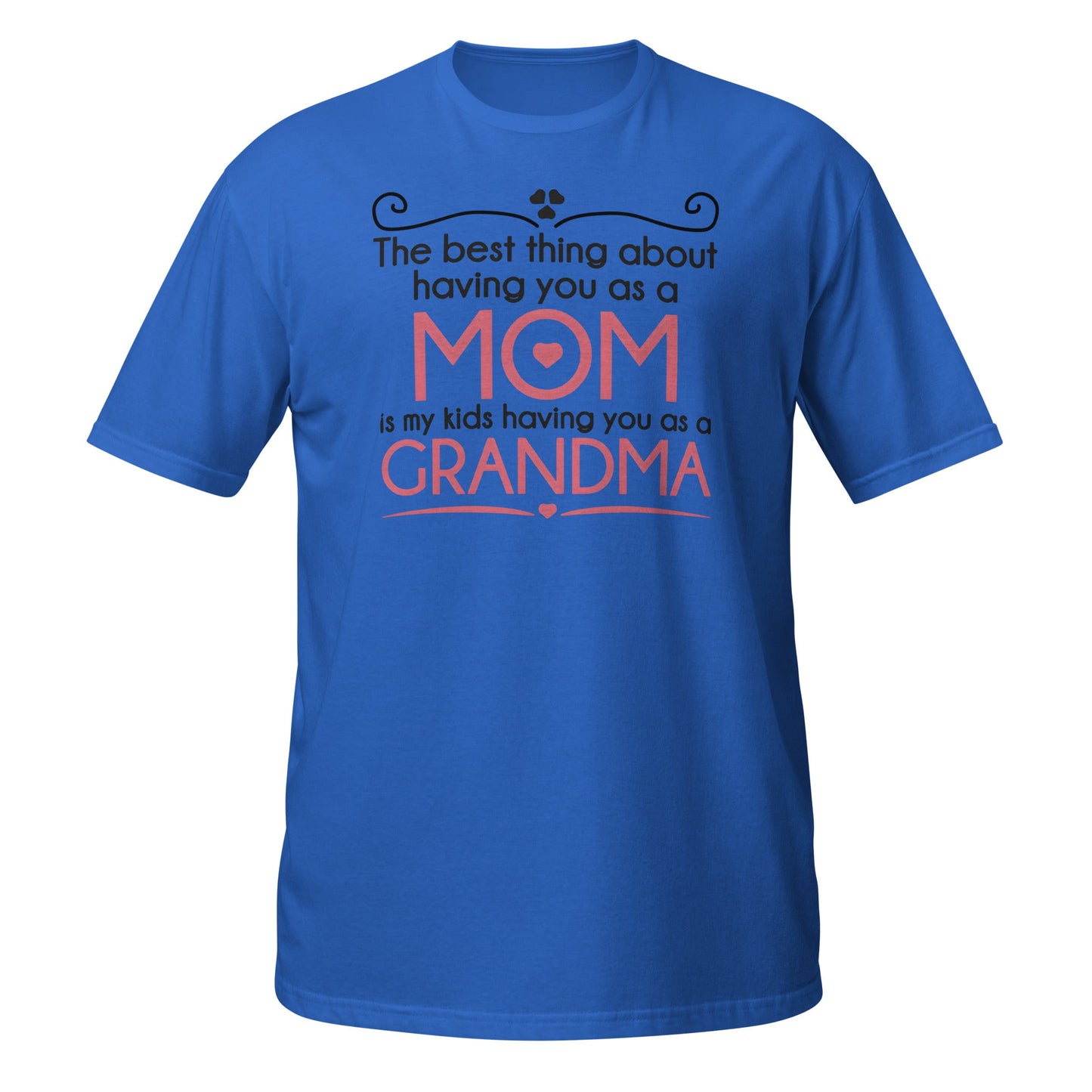 Best Thing About Mom Grandma T-Shirt | Sweet Gift Tee - Royal - T-Shirts Online