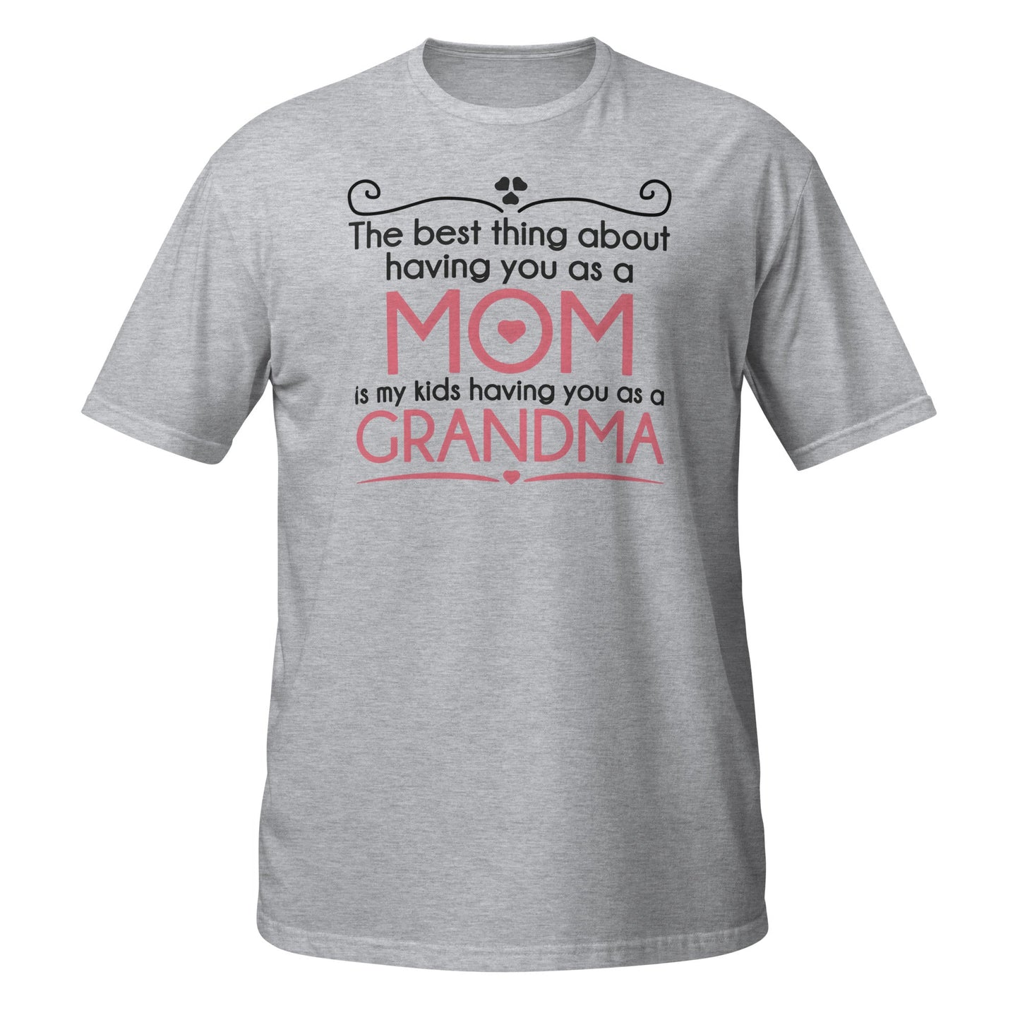 Best Thing About Mom Grandma T-Shirt | Sweet Gift Tee - Sport Grey - T-Shirts Online