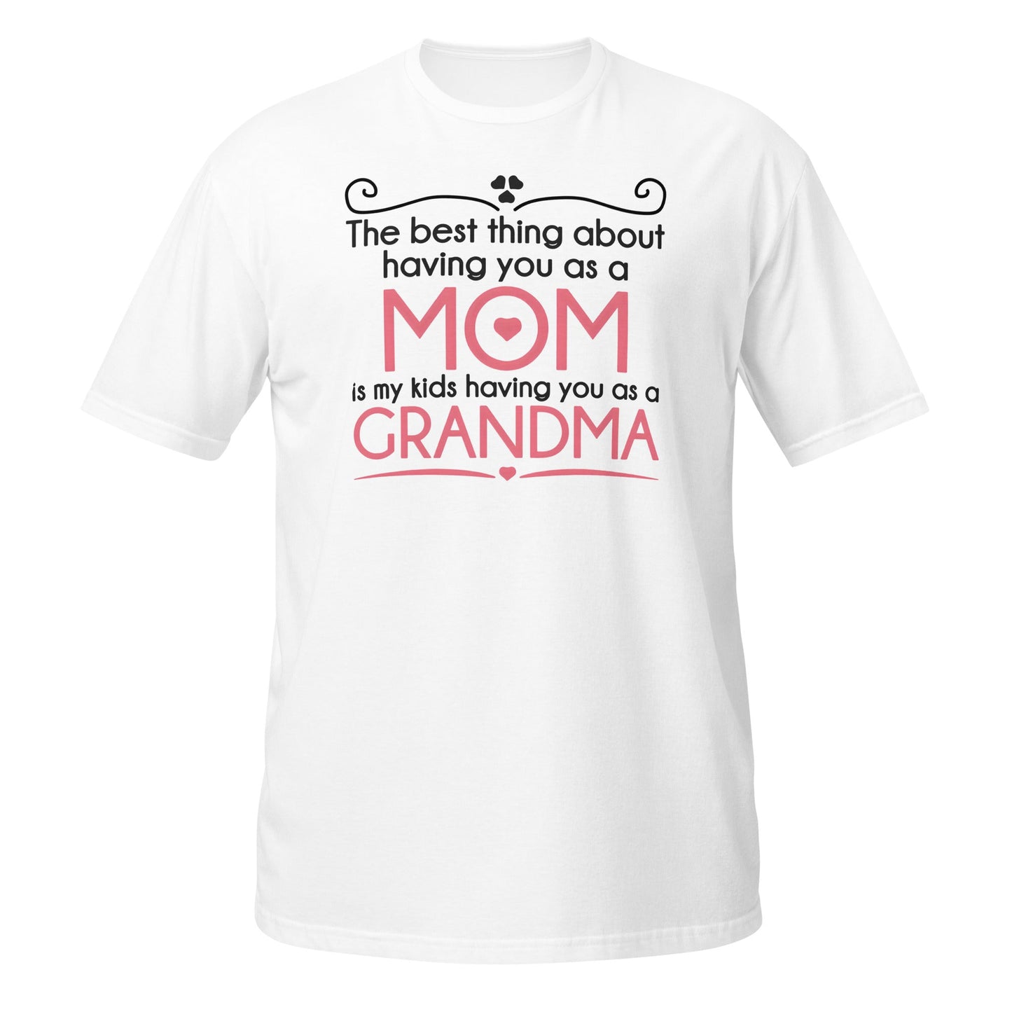 Best Thing About Mom Grandma T-Shirt | Sweet Gift Tee - White - T-Shirts Online