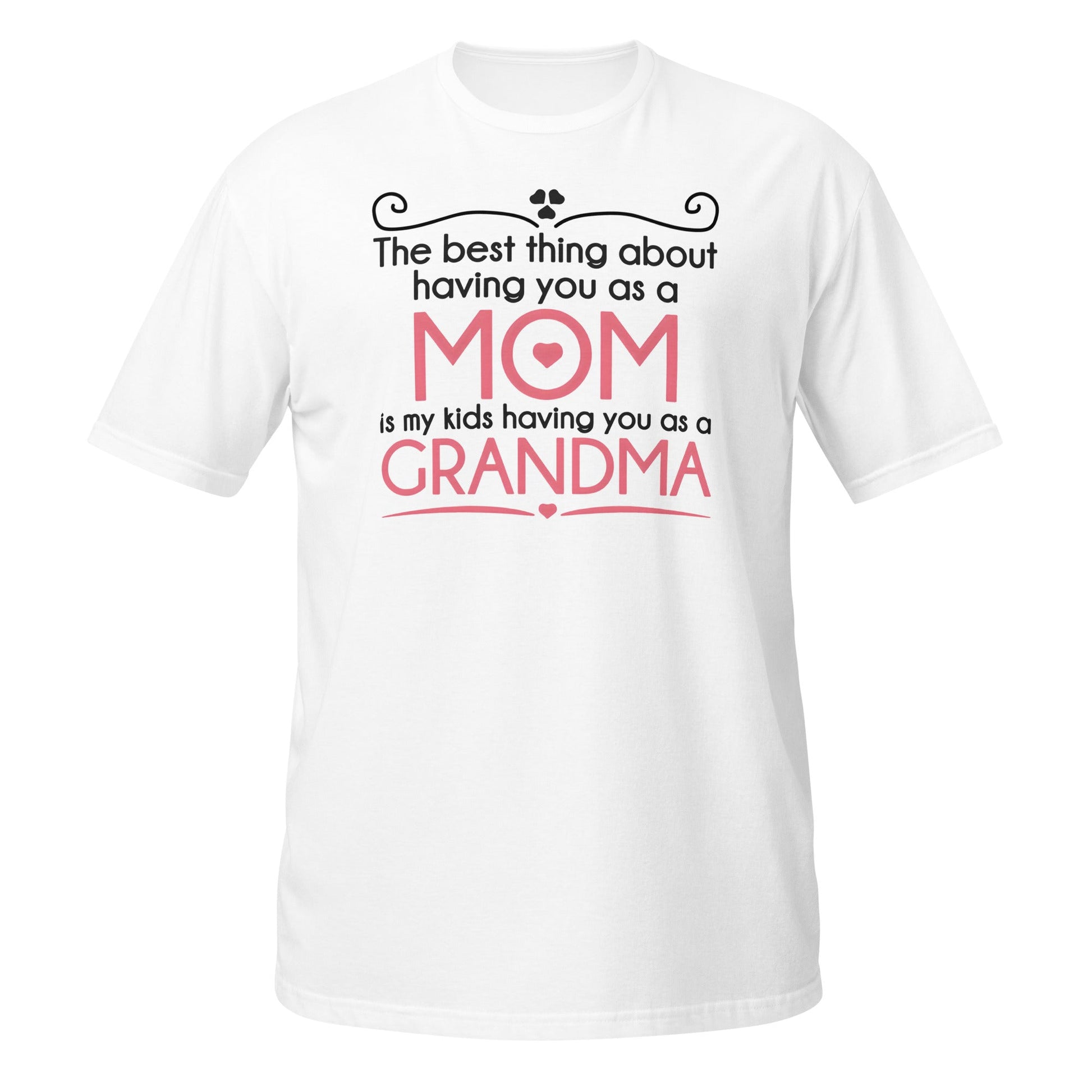Best Thing About Mom Grandma T-Shirt | Sweet Gift Tee - White - T-Shirts Online