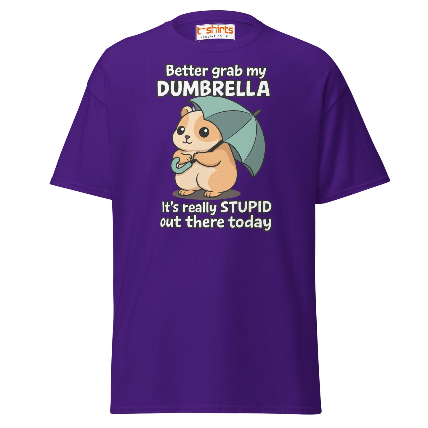 Better Grab My Dumbrella Tee – Funny Hamster Shirt - Purple - T-Shirts Online