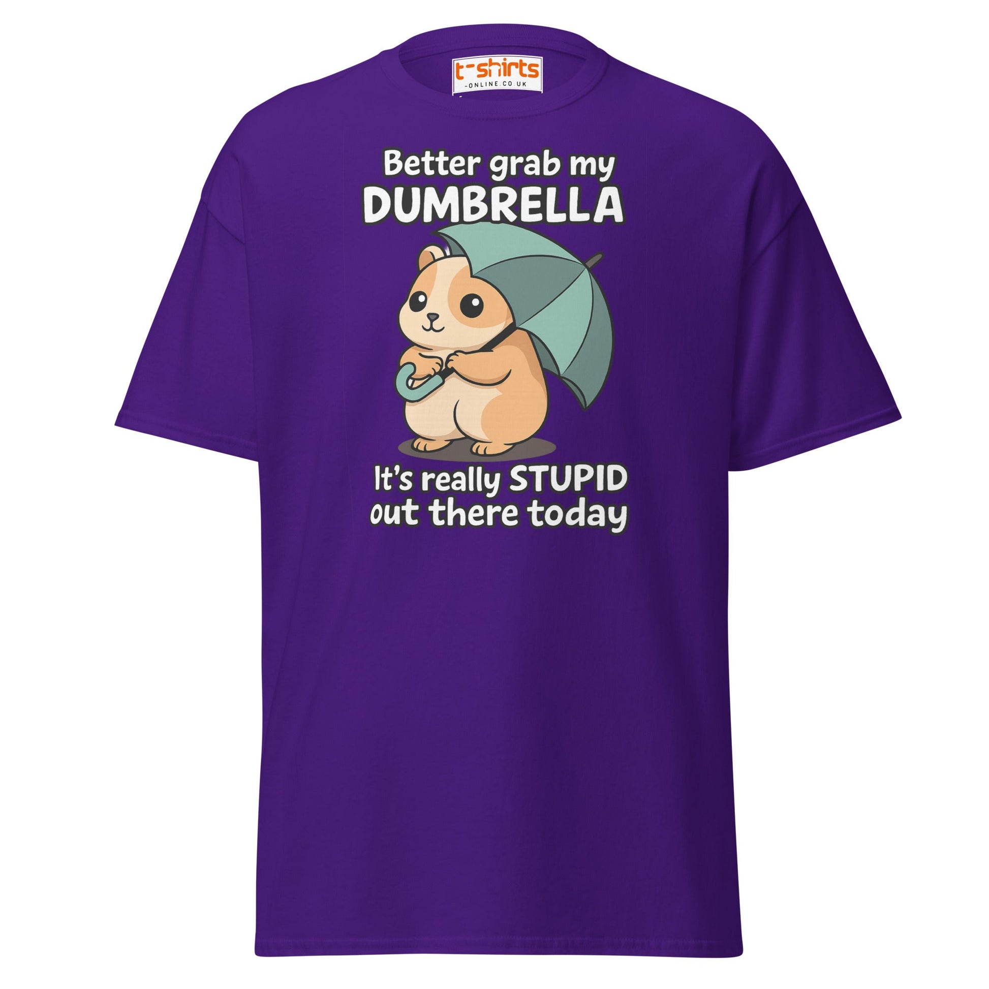 Better Grab My Dumbrella Tee – Funny Hamster Shirt - Purple - T-Shirts Online