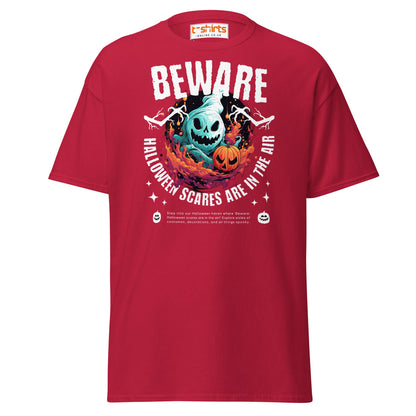Beware Halloween Scares T-Shirt - Cardinal - T-Shirts Online
