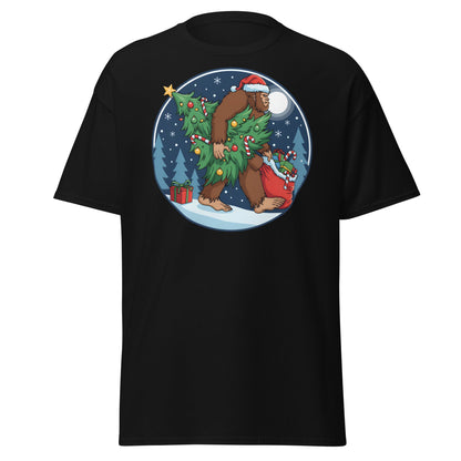 Bigfoot Christmas T-Shirt - Black - T-Shirts Online
