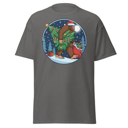 Bigfoot Christmas T-Shirt - Charcoal - T-Shirts Online