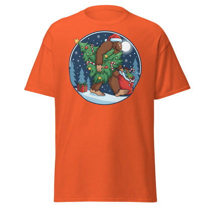 Bigfoot Christmas T-Shirt - Orange - T-Shirts Online