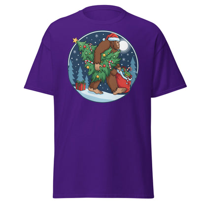 Bigfoot Christmas T-Shirt - Purple - T-Shirts Online