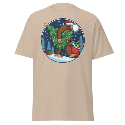 Bigfoot Christmas T-Shirt - Sand - T-Shirts Online
