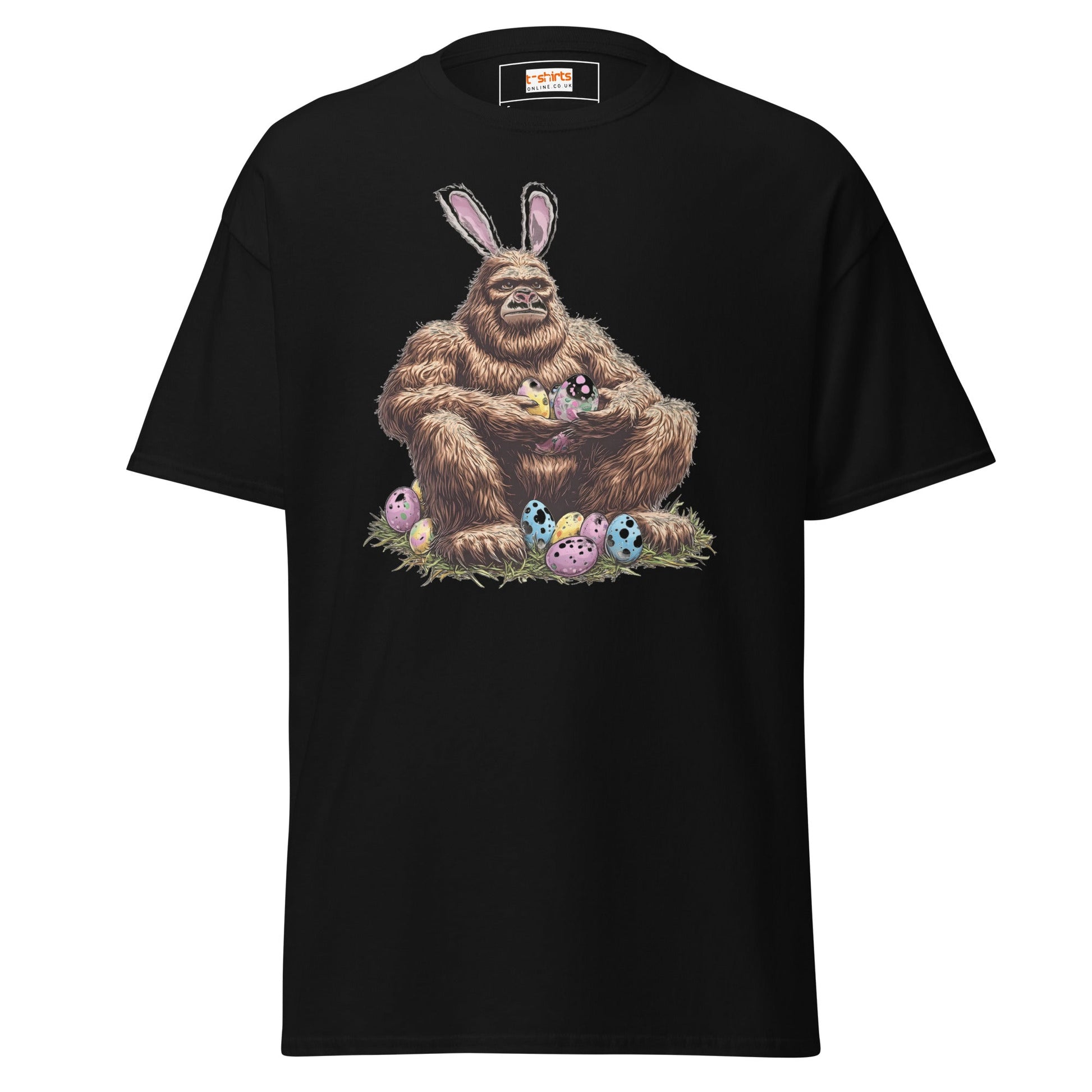Bigfoot Easter | Easter T-Shirt - Black - T-Shirts Online
