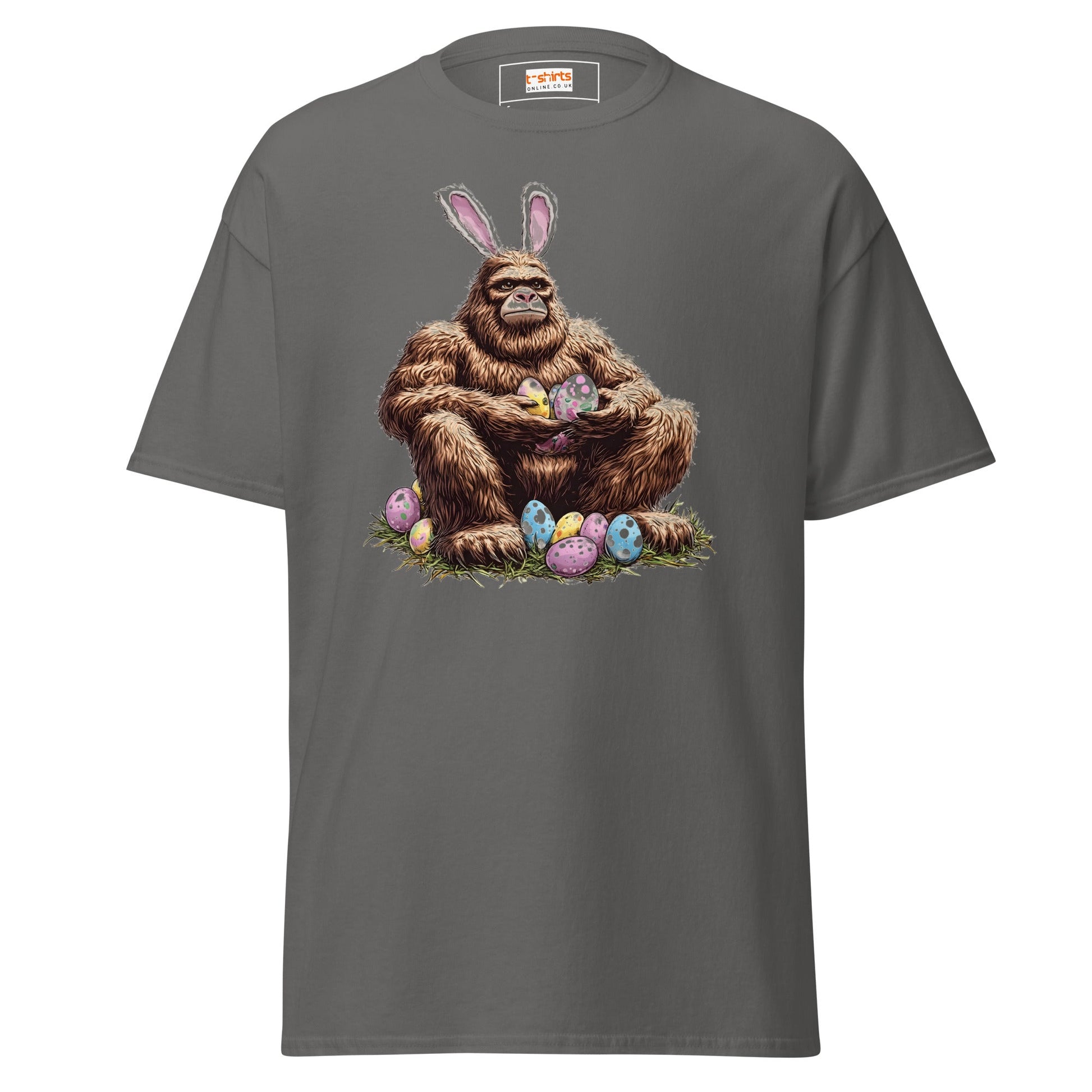 Bigfoot Easter | Easter T-Shirt - Charcoal - T-Shirts Online