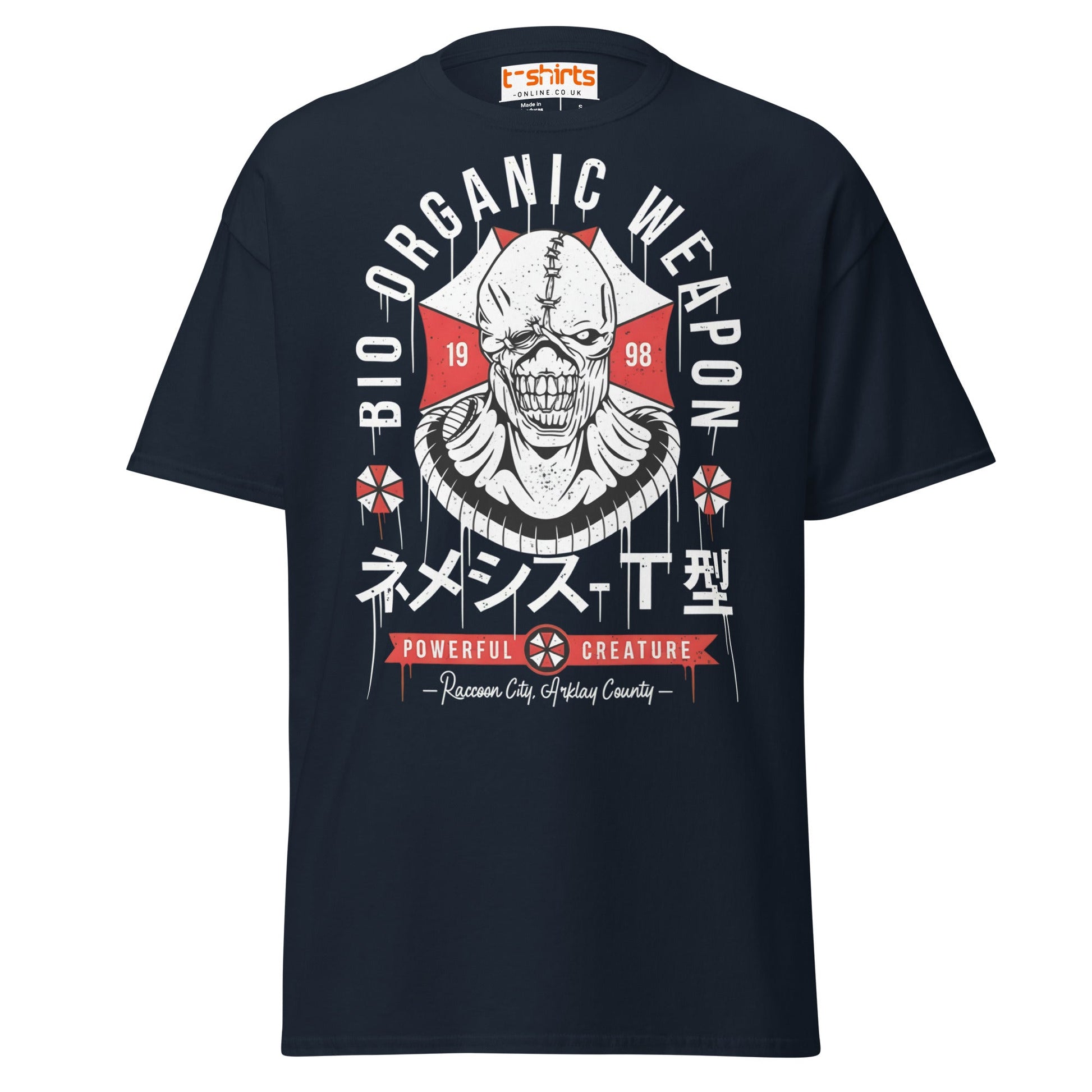 Bio Organic Weapon T-Shirt | Nemesis Creature Design - Navy - T-Shirts Online