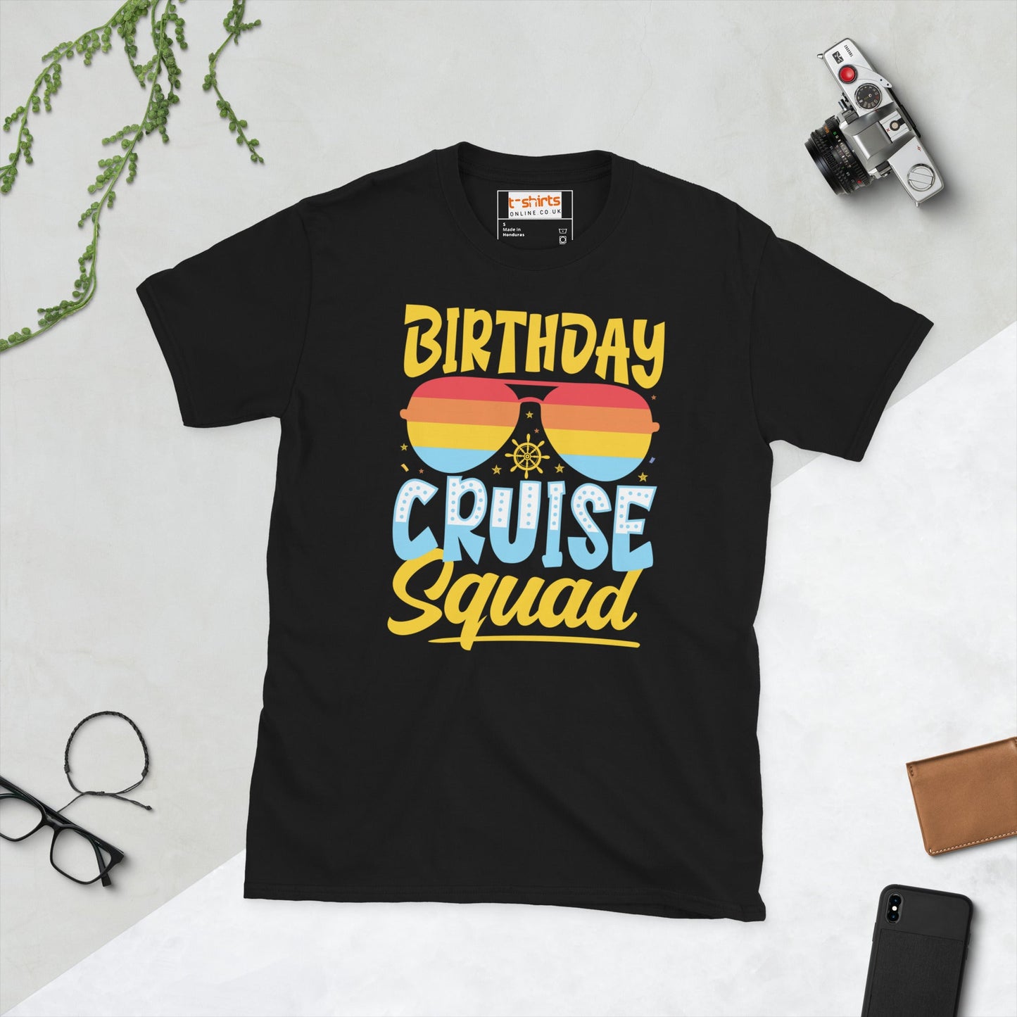 Birthday Cruise Squad T-Shirt - Black - T-Shirts Online
