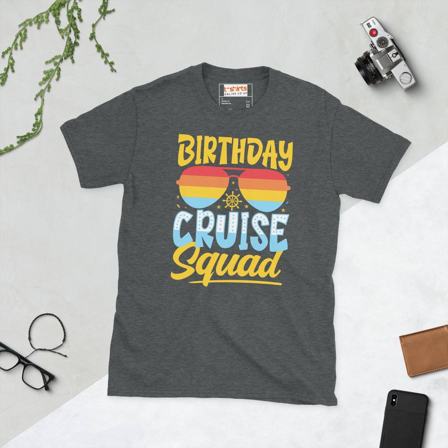 Birthday Cruise Squad T-Shirt - Dark Heather - T-Shirts Online