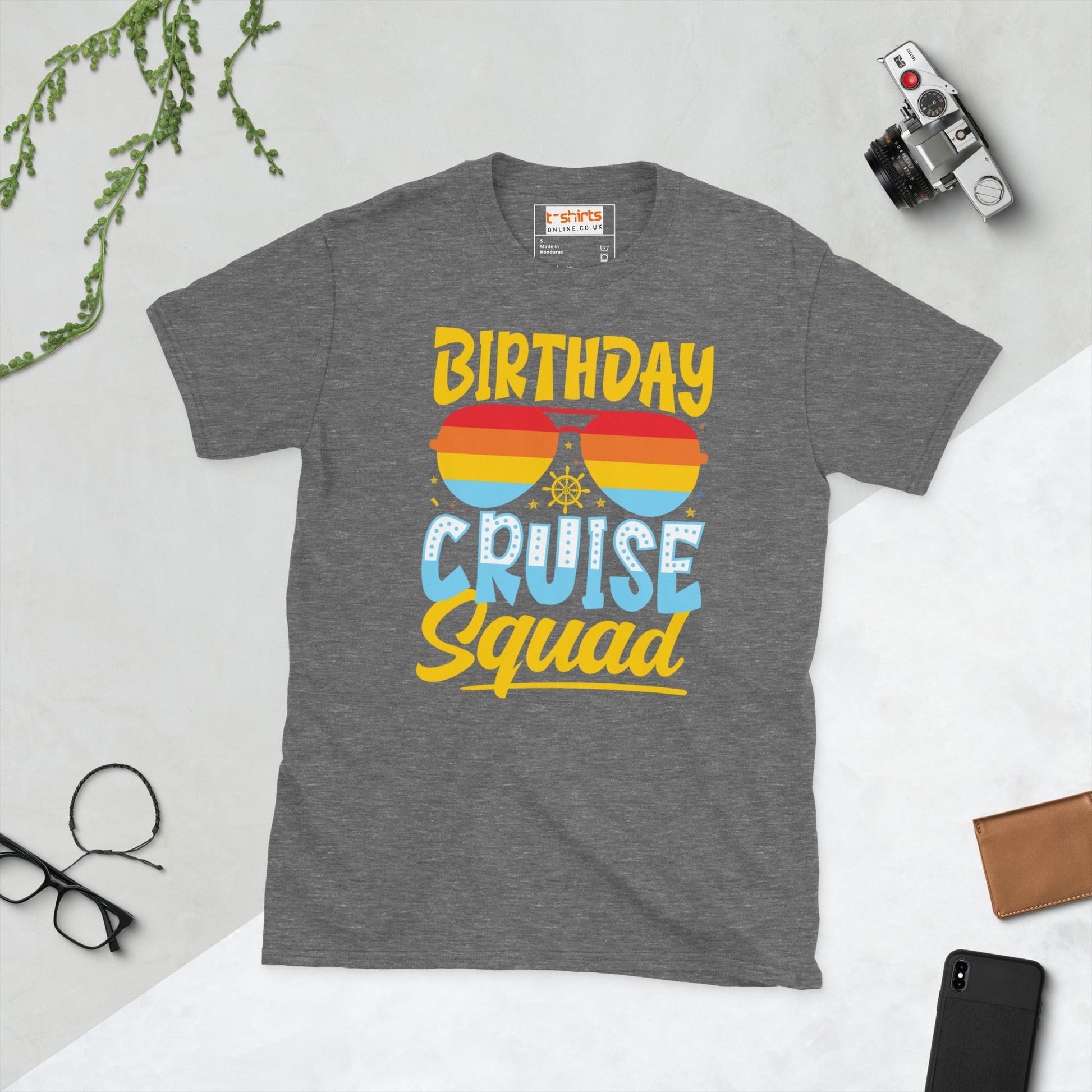 Birthday Cruise Squad T-Shirt - Graphite Heather - T-Shirts Online