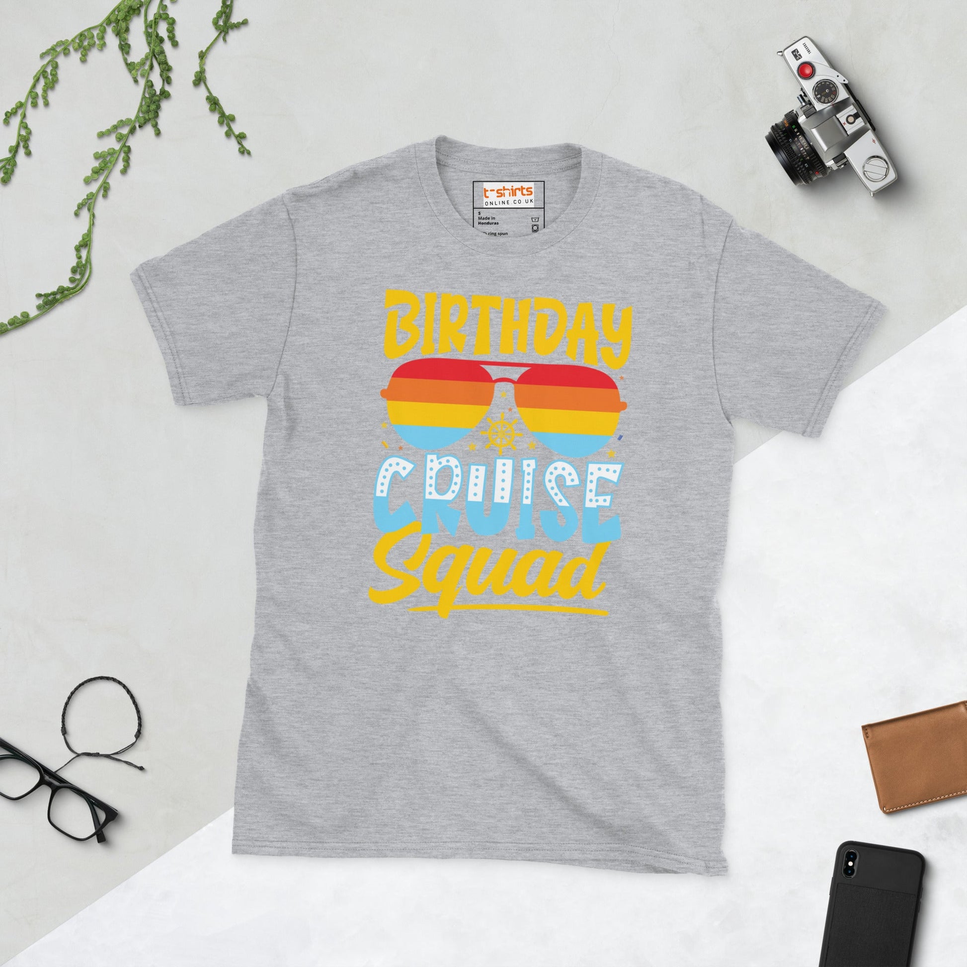 Birthday Cruise Squad T-Shirt - Sport Grey - T-Shirts Online