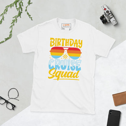 Birthday Cruise Squad T-Shirt - White - T-Shirts Online