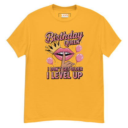 Birthday Queen | Humorous Birthday T-Shirt - Gold - T-Shirts Online