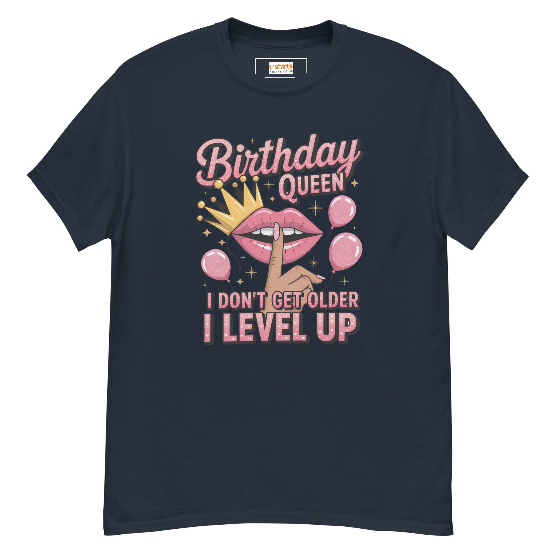 Birthday Queen | Humorous Birthday T-Shirt - Navy - T-Shirts Online