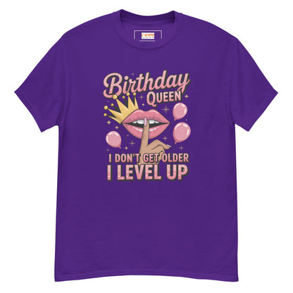 Birthday Queen | Humorous Birthday T-Shirt - Purple - T-Shirts Online