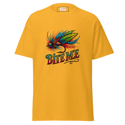 Bite Me | Fishing T-Shirt - Gold - T-Shirts Online