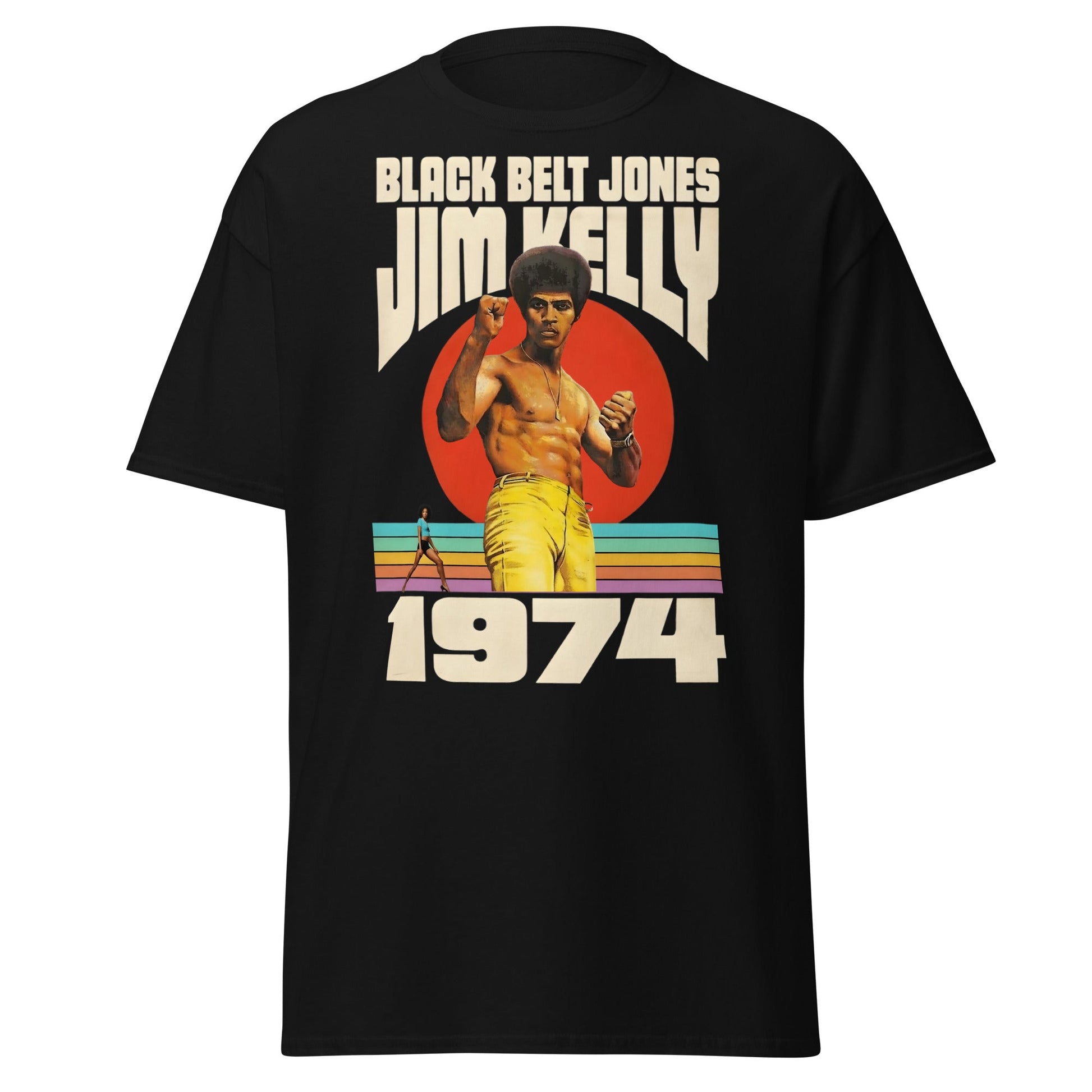 Black Belt Jones 1974 T-Shirt - Retro Jim Kelly Martial Arts - Black - T-Shirts Online