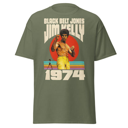 Black Belt Jones 1974 T-Shirt - Retro Jim Kelly Martial Arts - Military Green - T-Shirts Online