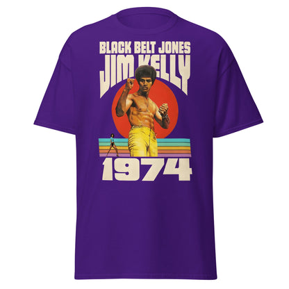 Black Belt Jones 1974 T-Shirt - Retro Jim Kelly Martial Arts - Purple - T-Shirts Online