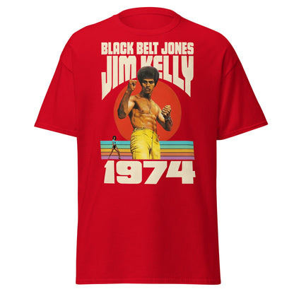 Black Belt Jones 1974 T-Shirt - Retro Jim Kelly Martial Arts - Red - T-Shirts Online