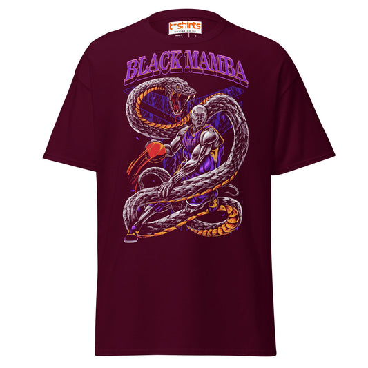 Black Mamba T-Shirt - Maroon - T-Shirts Online