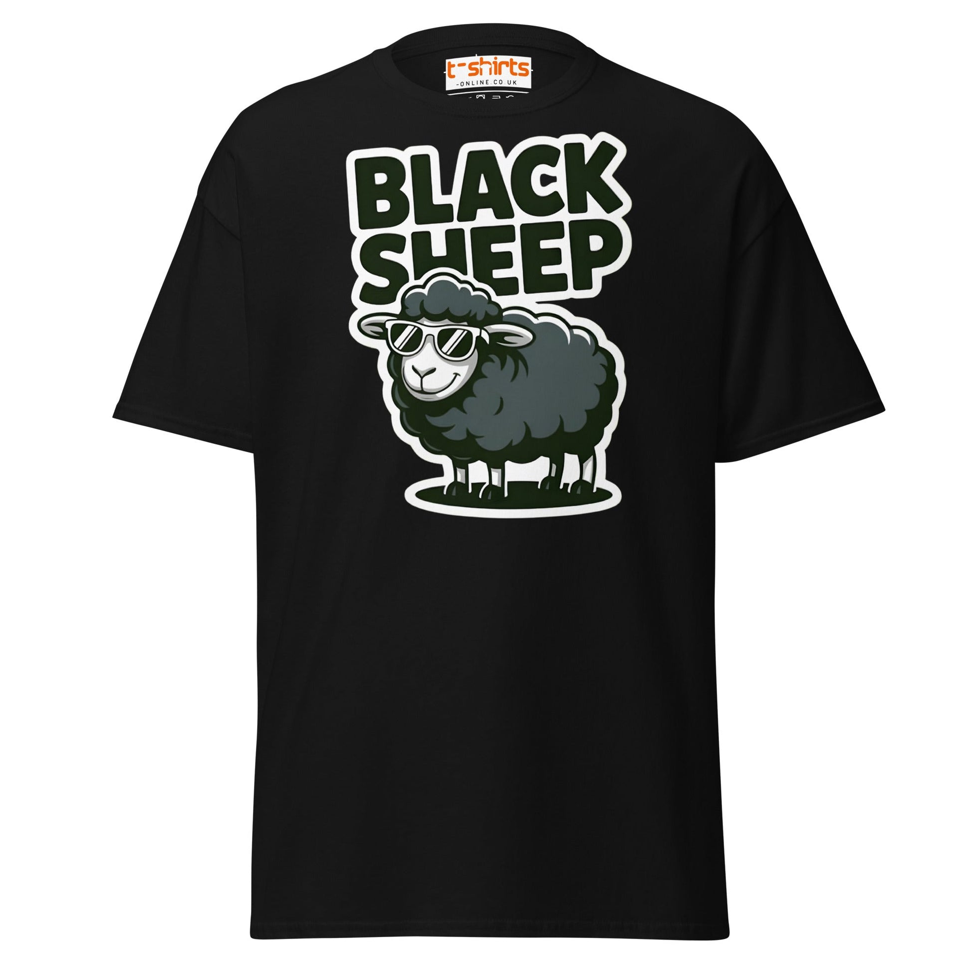 Black Sheep T-Shirt | Funny Cool Rebel Tee - Black - T-Shirts Online