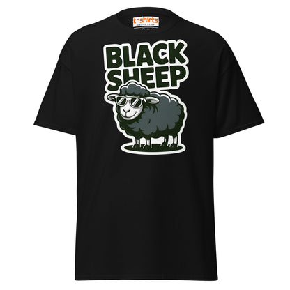 Black Sheep T-Shirt | Funny Cool Rebel Tee - Black - T-Shirts Online