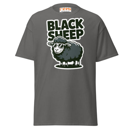 Black Sheep T-Shirt | Funny Cool Rebel Tee - Charcoal - T-Shirts Online