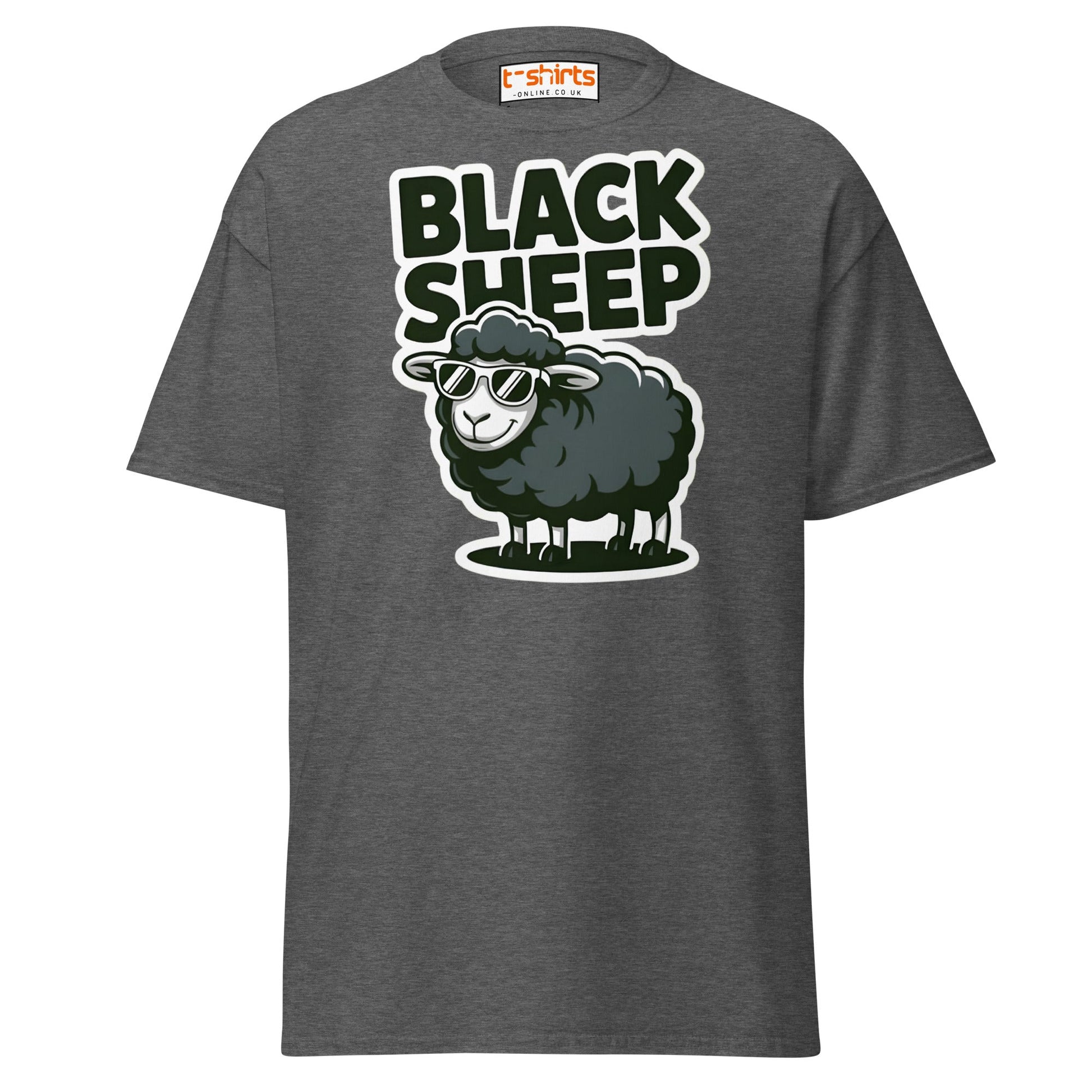 Black Sheep T-Shirt | Funny Cool Rebel Tee - Dark Heather - T-Shirts Online