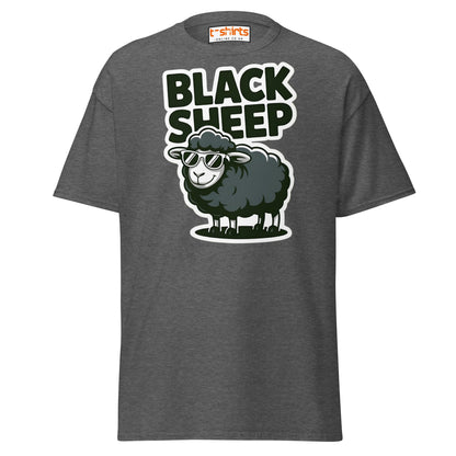 Black Sheep T-Shirt | Funny Cool Rebel Tee - Dark Heather - T-Shirts Online