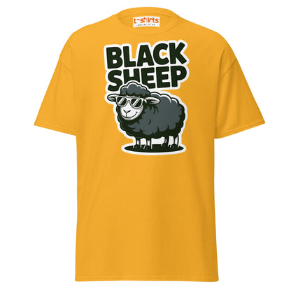 Black Sheep T-Shirt | Funny Cool Rebel Tee - Gold - T-Shirts Online