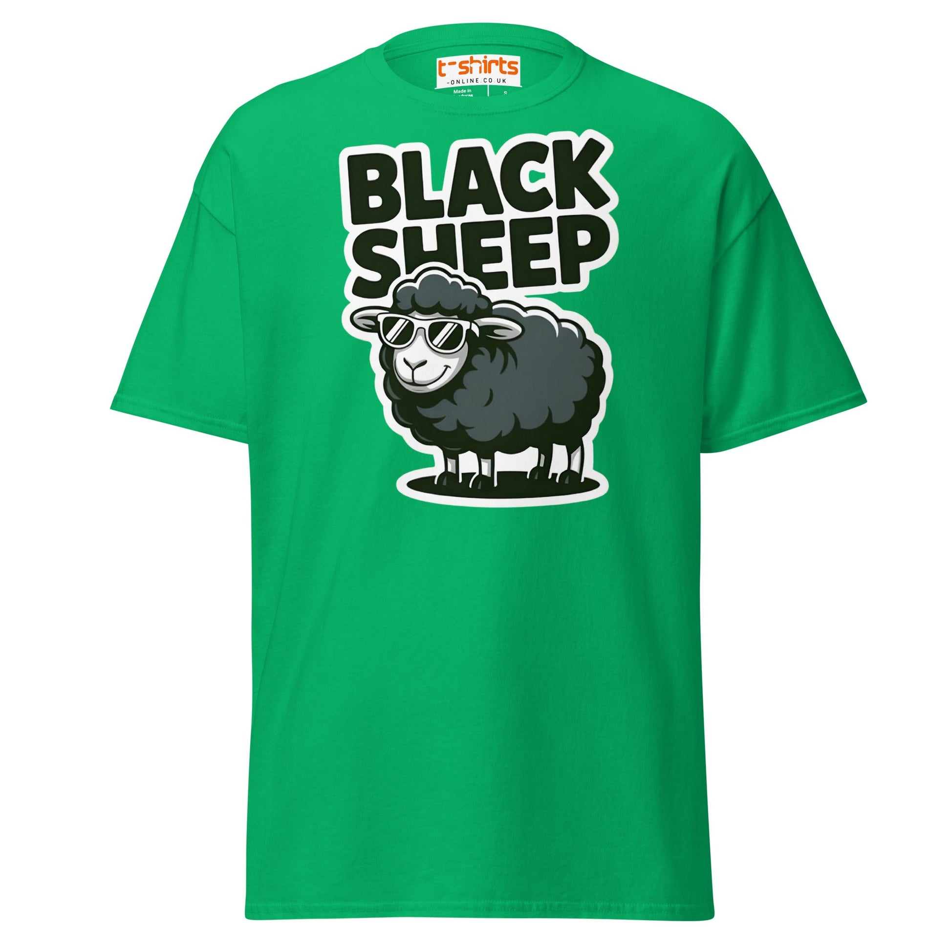Black Sheep T-Shirt | Funny Cool Rebel Tee - Irish Green - T-Shirts Online