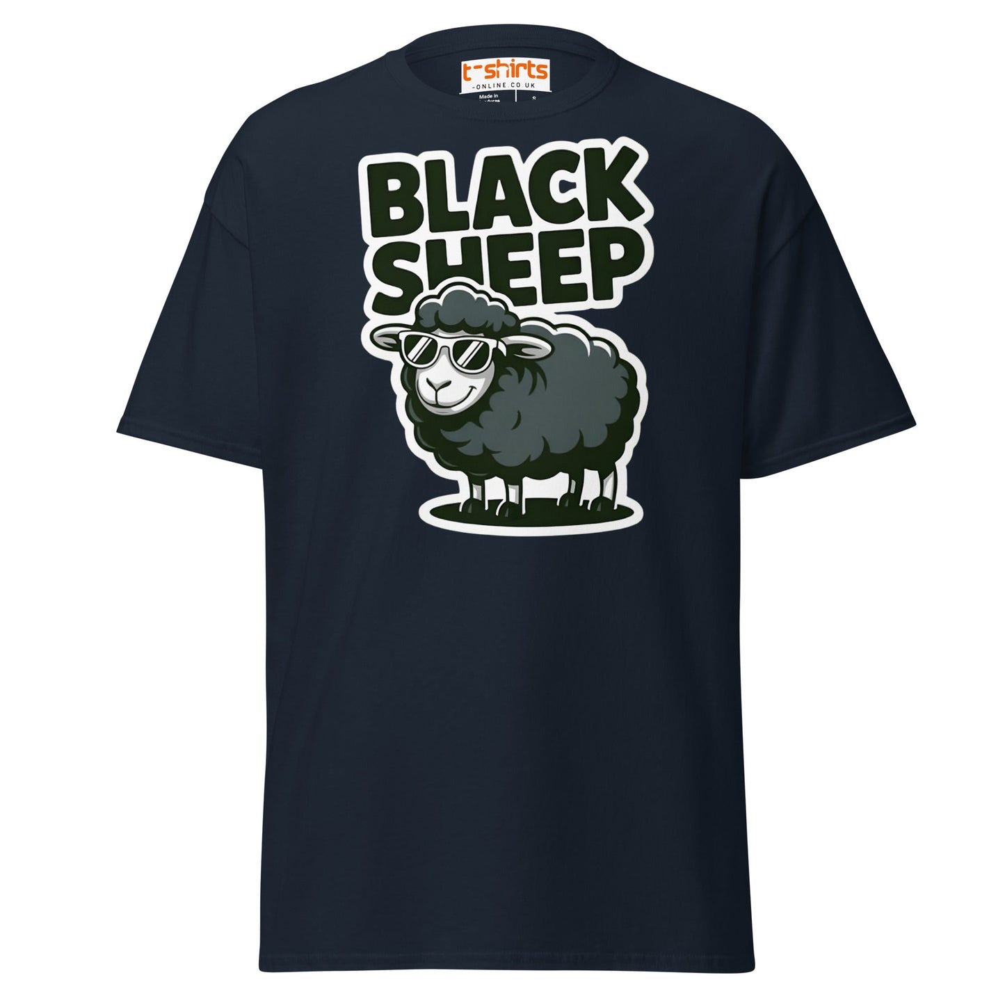 Black Sheep T-Shirt | Funny Cool Rebel Tee - Navy - T-Shirts Online