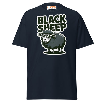 Black Sheep T-Shirt | Funny Cool Rebel Tee - Navy - T-Shirts Online
