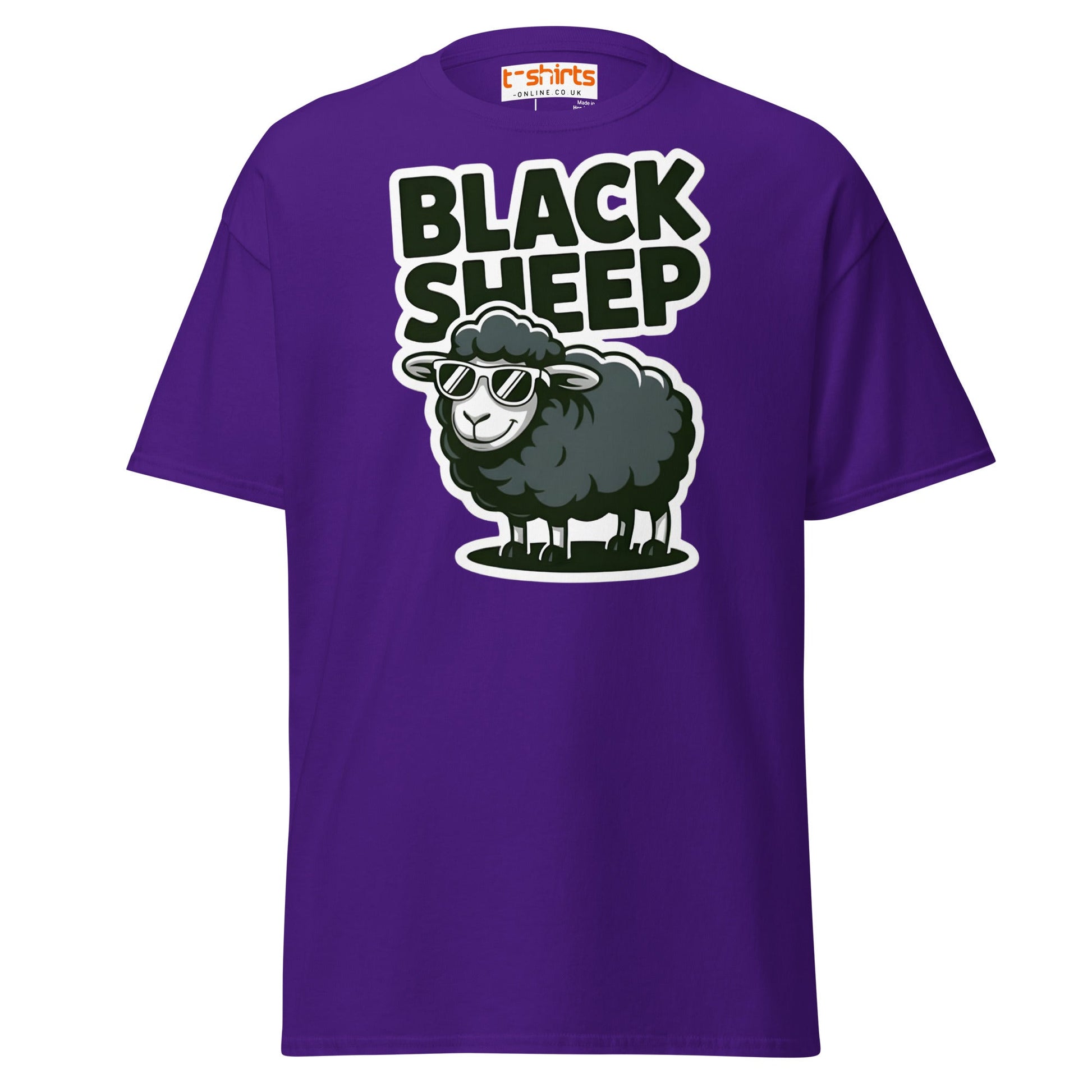 Black Sheep T-Shirt | Funny Cool Rebel Tee - Purple - T-Shirts Online