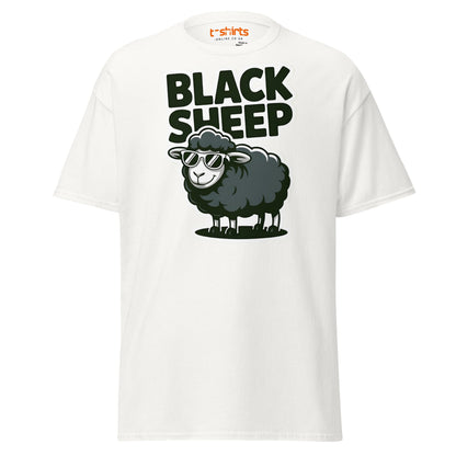 Black Sheep T-Shirt | Funny Cool Rebel Tee - White - T-Shirts Online