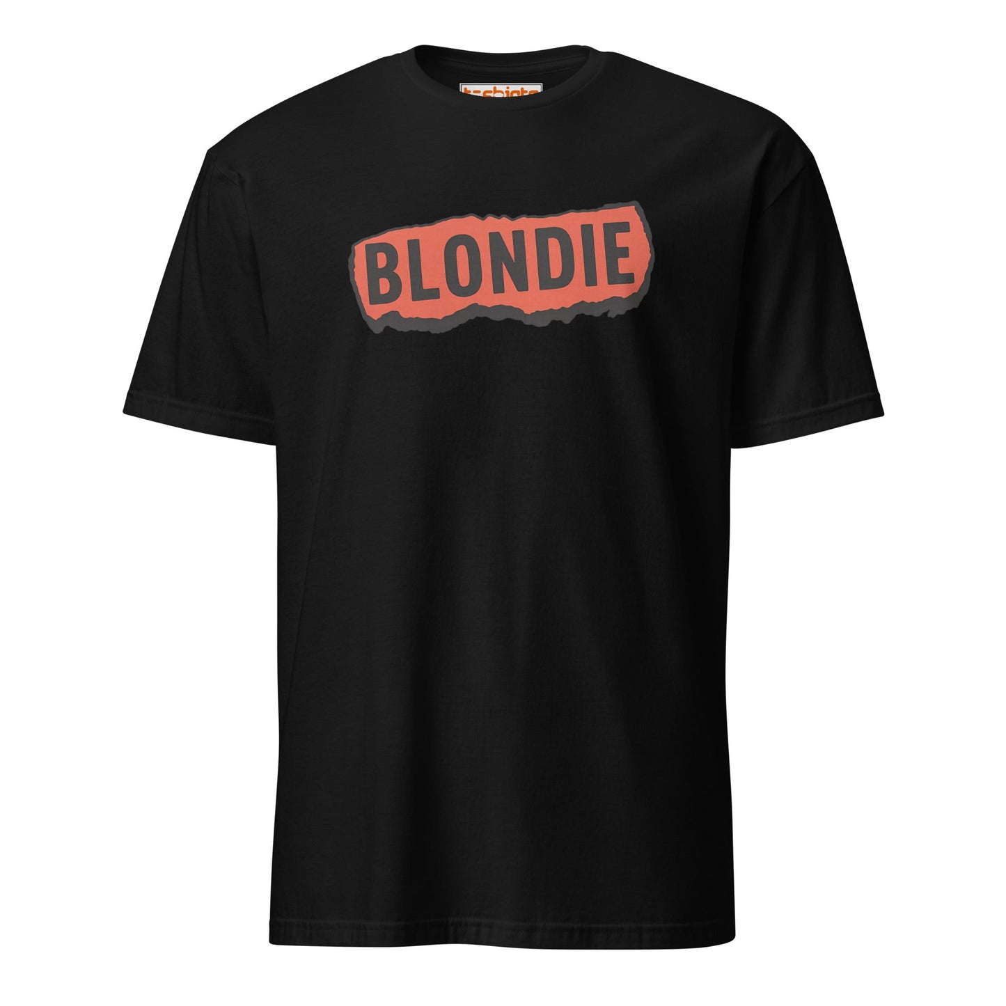 Blondie Rock Band Ripped Logo T-Shirt - Black - T-Shirts Online
