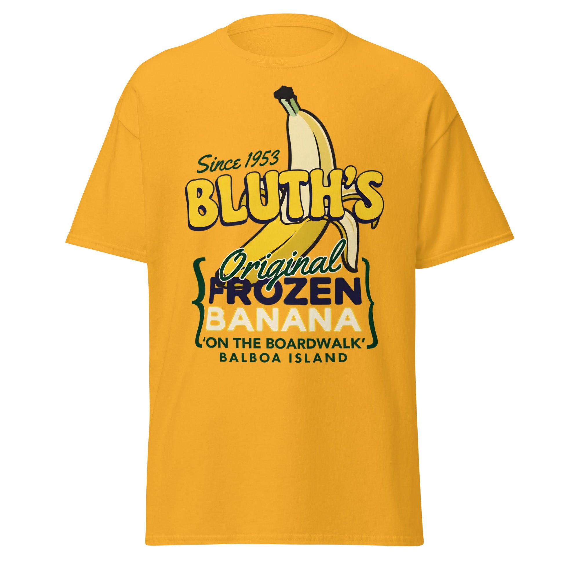 Bluth’s Original Frozen Banana T-Shirt | Balboa Island Tee - Gold - T-Shirts Online