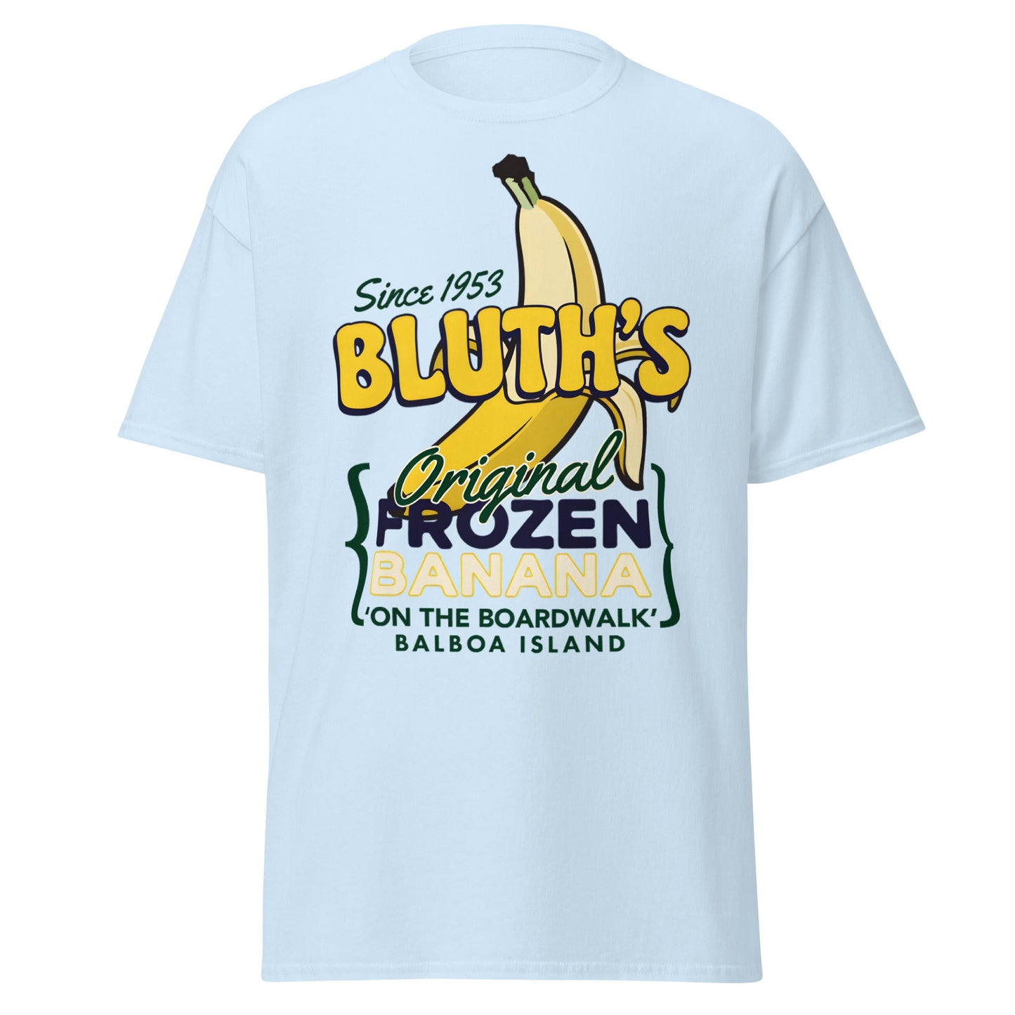 Bluth’s Original Frozen Banana T-Shirt | Balboa Island Tee - Light Blue - T-Shirts Online