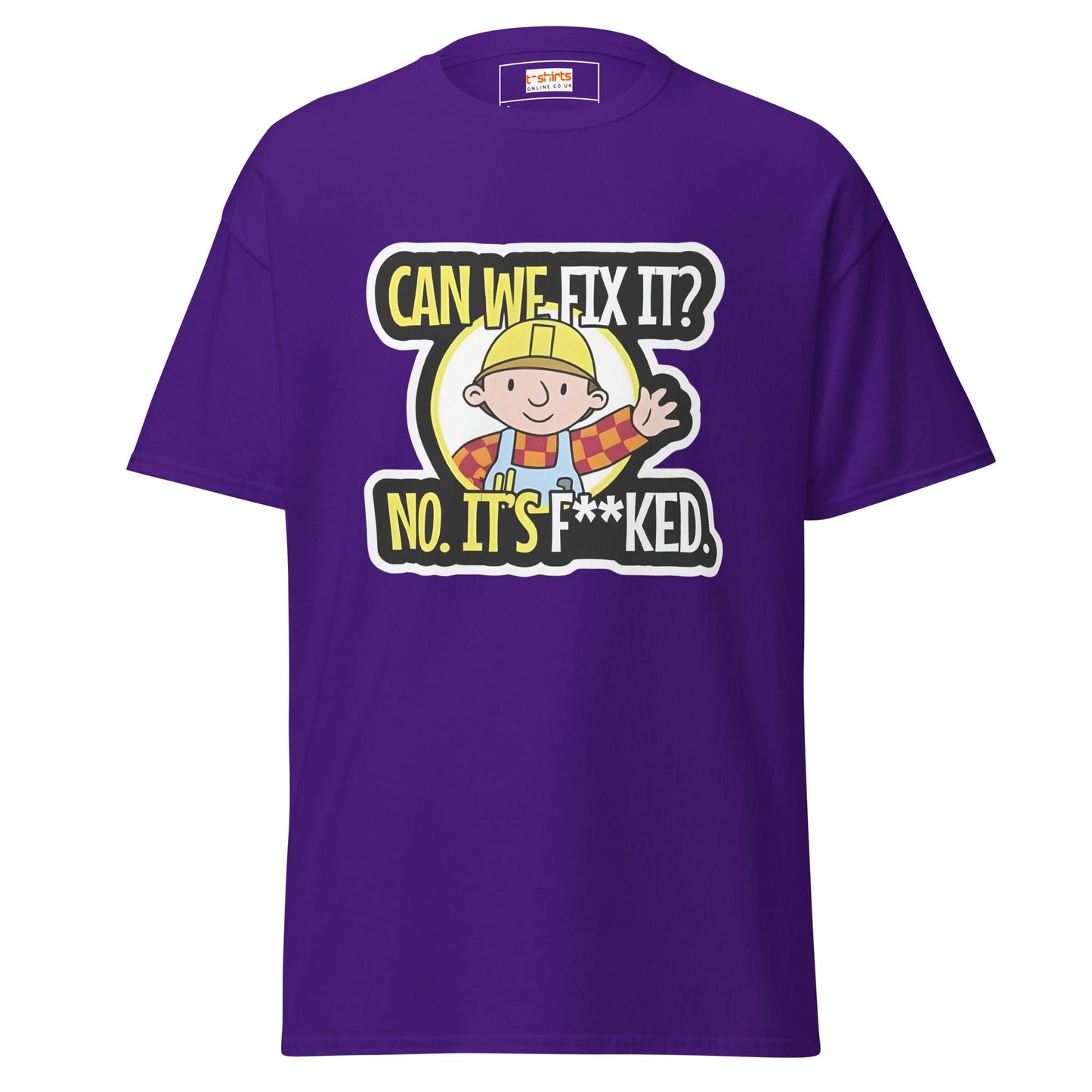 Bob the Builder | Can we Fix it T-Shirt - Purple - T-Shirts Online