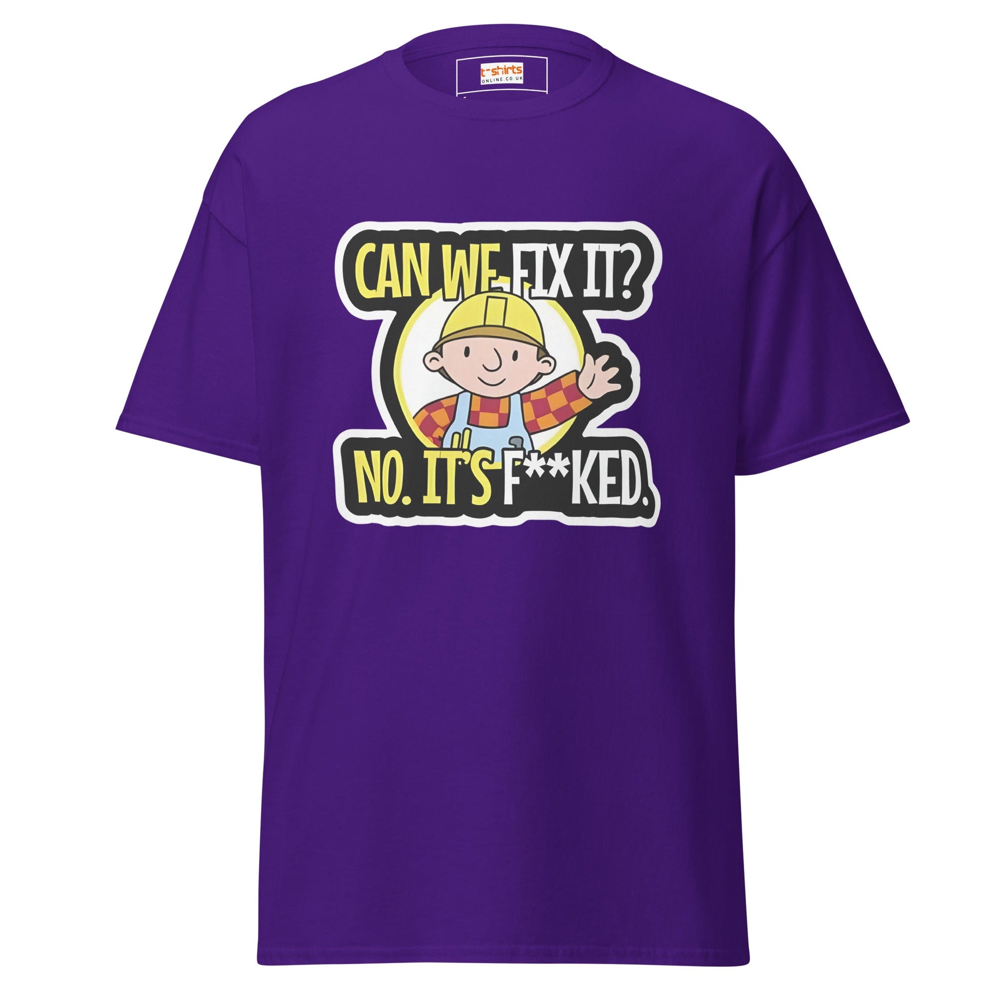 Bob the Builder | Can we Fix it T-Shirt - Purple - T-Shirts Online