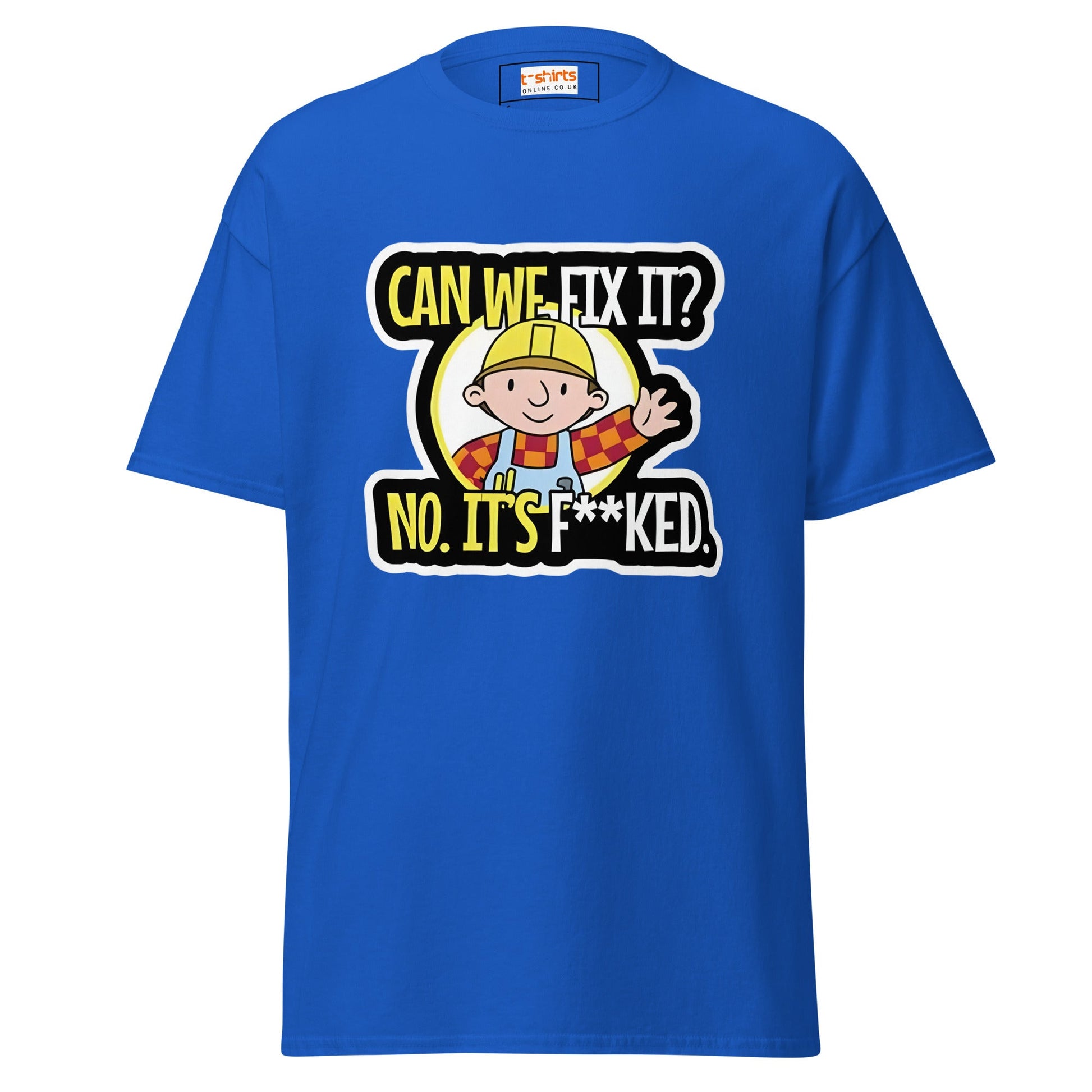 Bob the Builder | Can we Fix it T-Shirt - Royal - T-Shirts Online