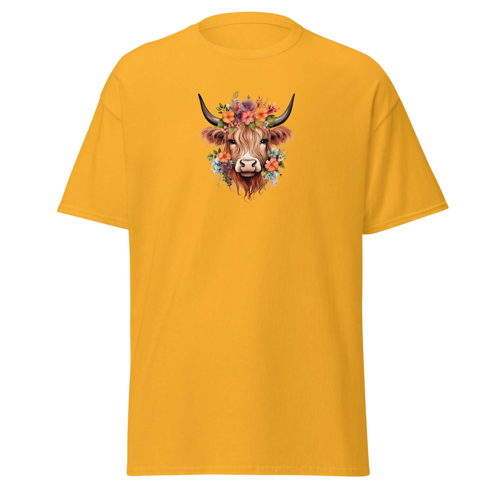Boho Highland Cow | Highland Cow T-Shirt - T-Shirts Online